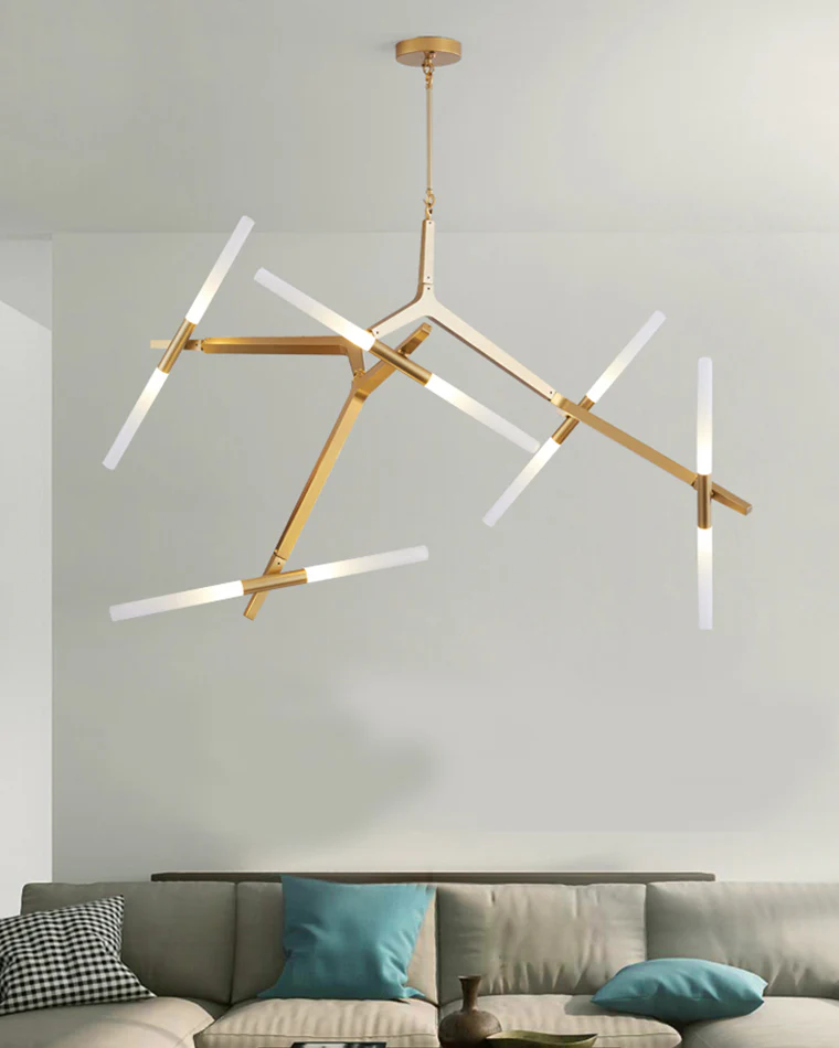 WOMO Adjustable Gold Branch Chandelier-WM2511 - Image 2