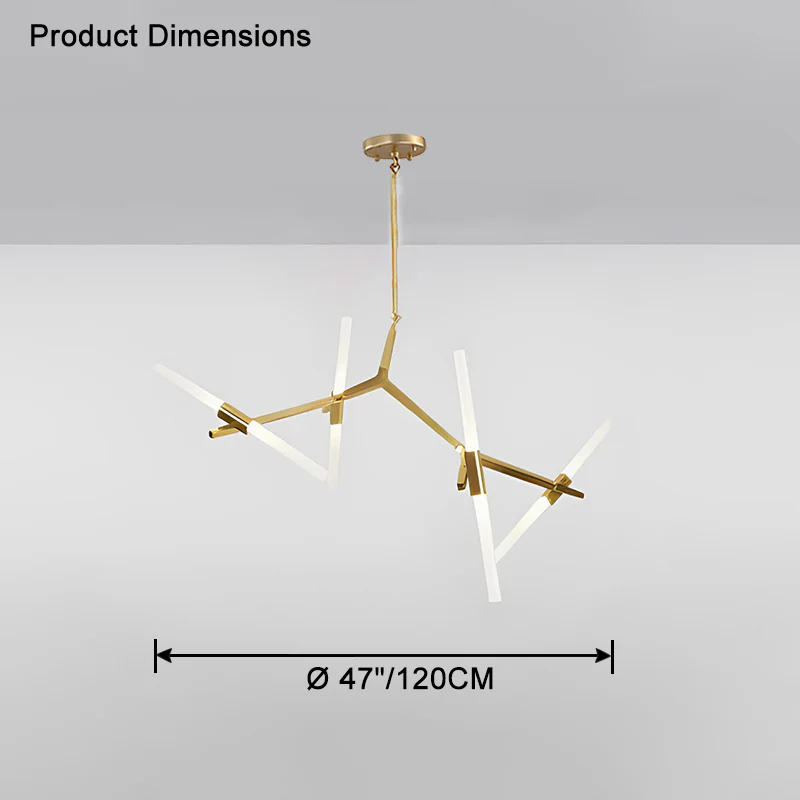 WOMO Adjustable Gold Branch Chandelier-WM2511 - Image 24