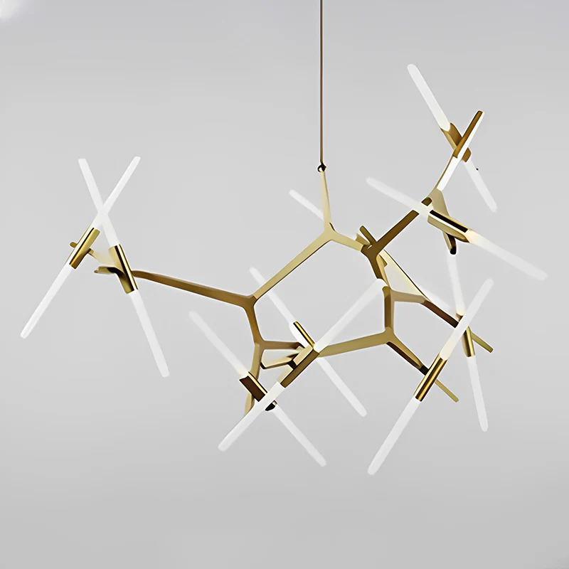 WOMO Adjustable Gold Branch Chandelier-WM2511 - Image 33