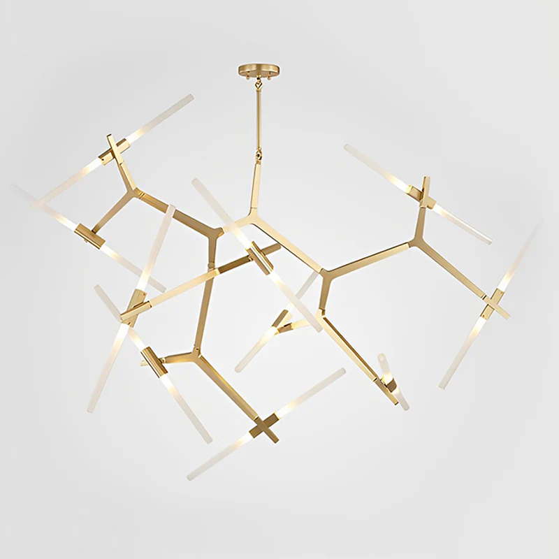 WOMO Adjustable Gold Branch Chandelier-WM2511 - Image 35