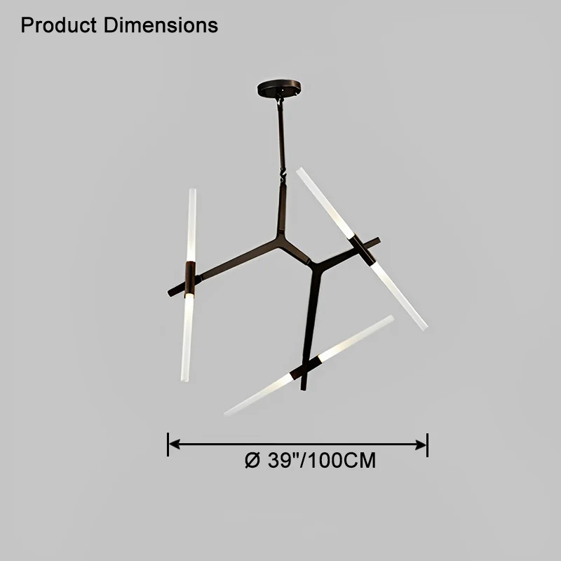 WOMO Adjustable Gold Branch Chandelier-WM2511 - Image 38