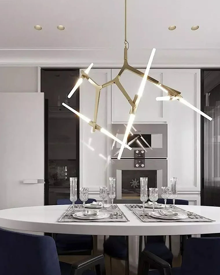 WOMO Adjustable Gold Branch Chandelier-WM2511 - Image 4