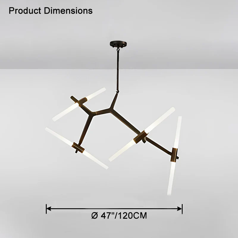 WOMO Adjustable Gold Branch Chandelier-WM2511 - Image 40