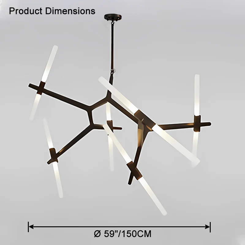 WOMO Adjustable Gold Branch Chandelier-WM2511 - Image 44