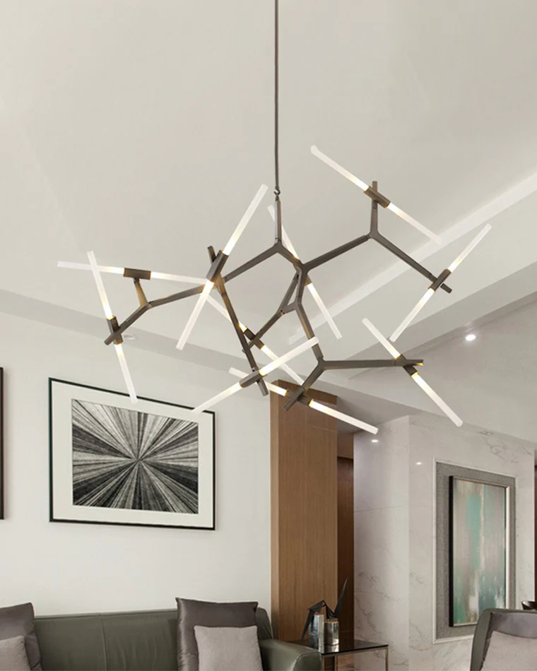 WOMO Adjustable Gold Branch Chandelier-WM2511 - Image 7