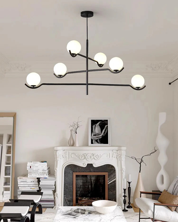 WOMO Adjustable Glass Ball Chandelier-WM2584 - Image 2