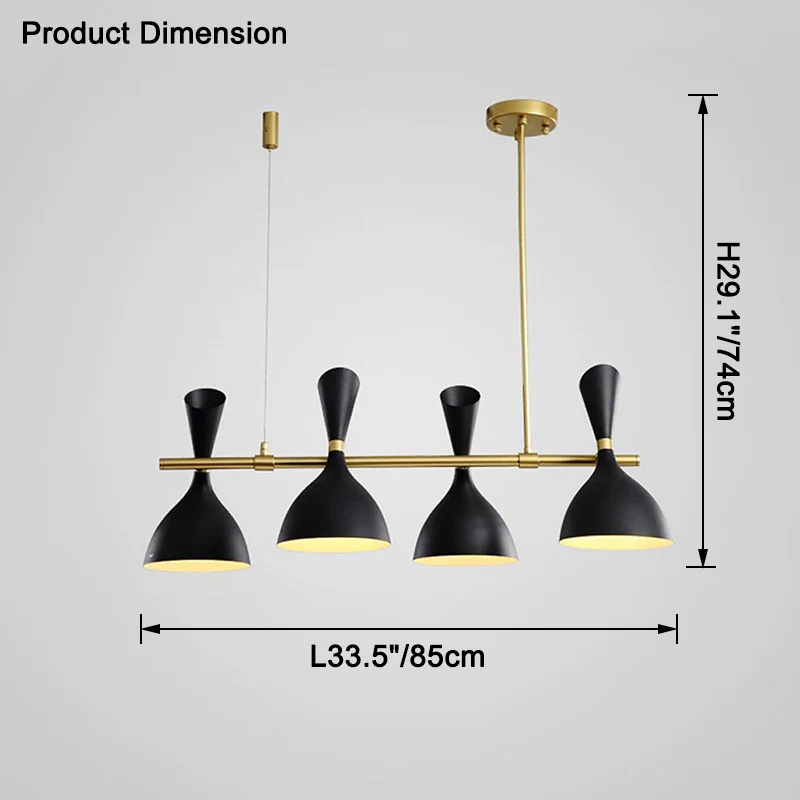 WOMO Adjustable Linear Chandelier-WM2529 - Image 14