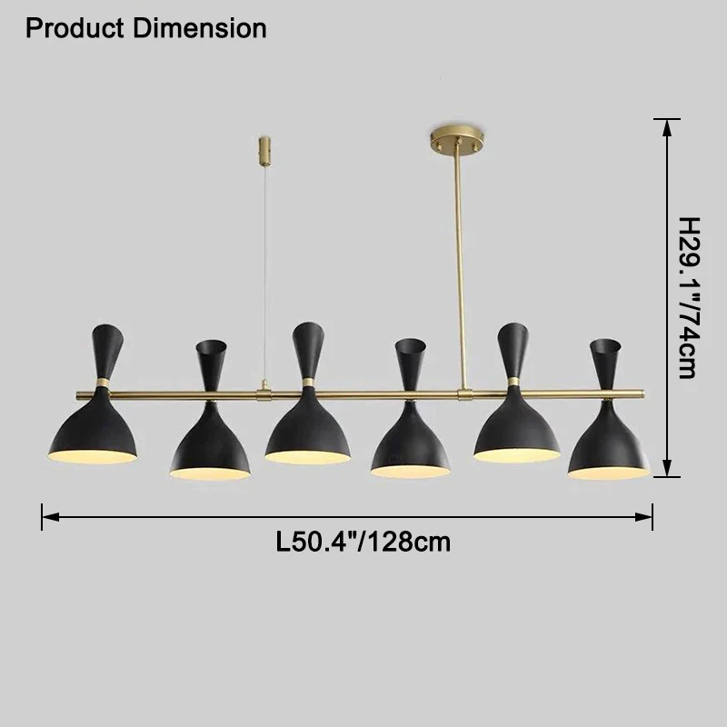 WOMO Adjustable Linear Chandelier-WM2529 - Image 16