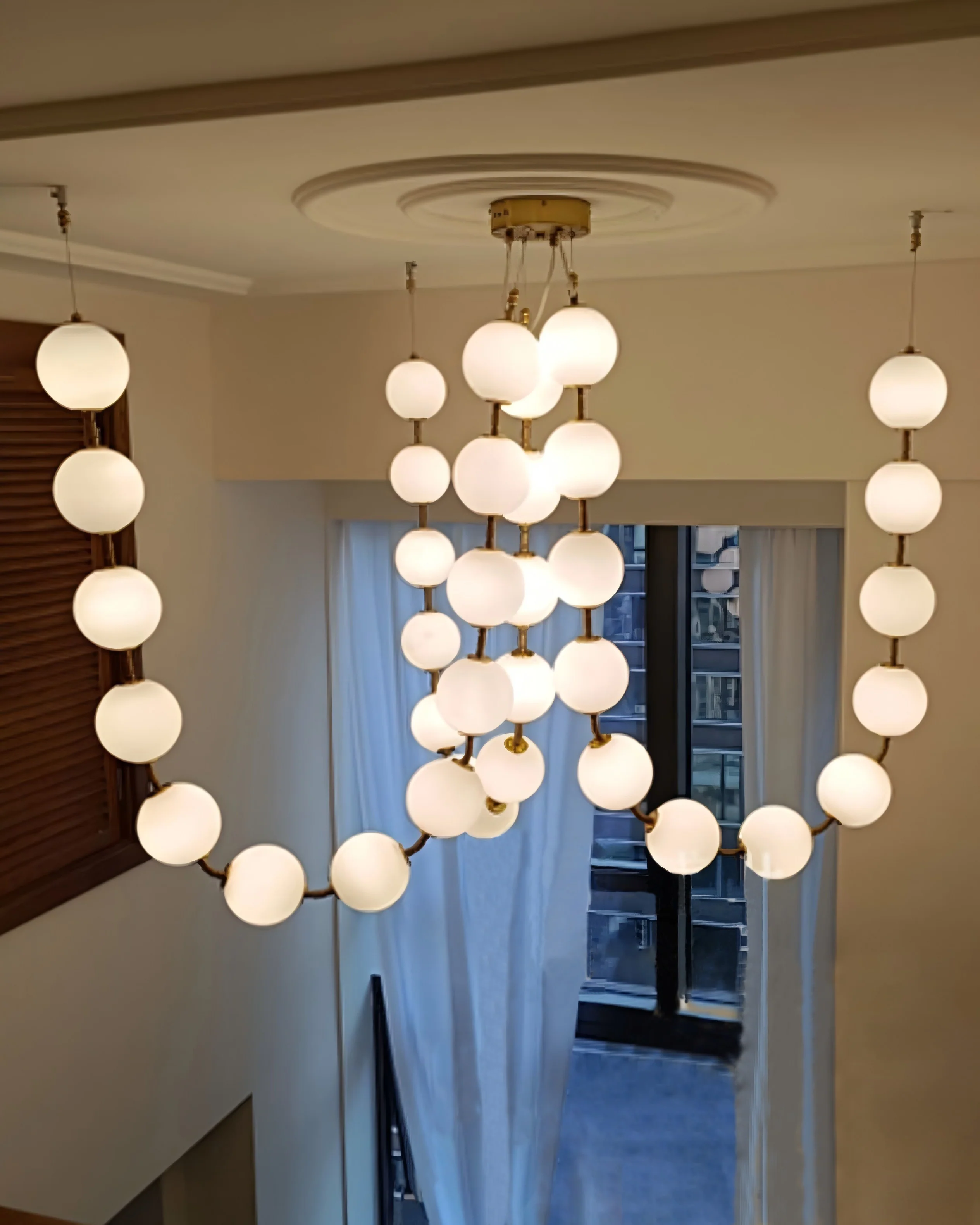 WOMO V-Pearl Adjustable Chandelier-WM2938 - Image 12
