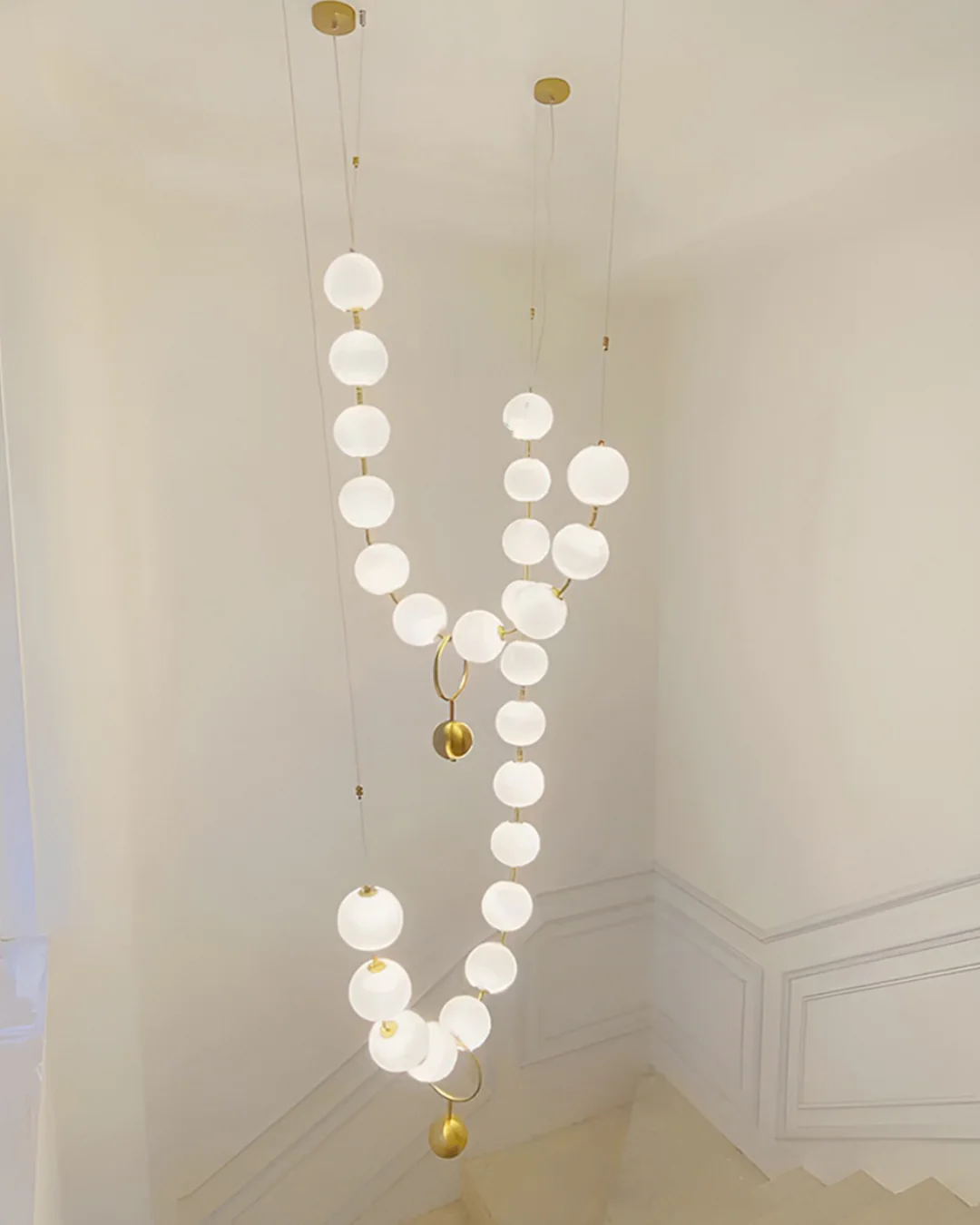 WOMO V-Pearl Adjustable Chandelier-WM2938 - Image 13
