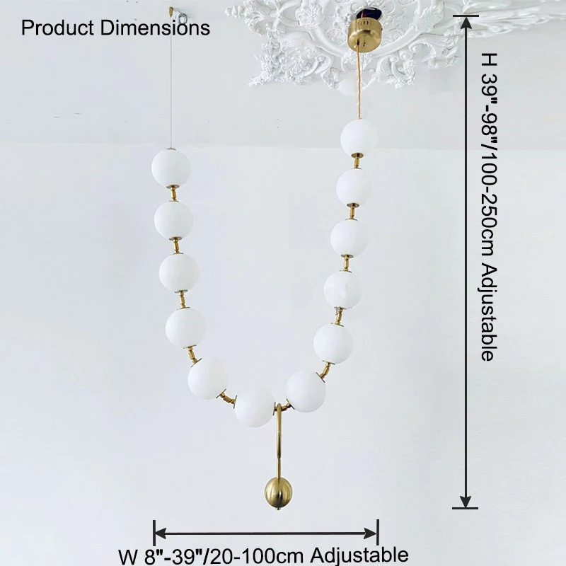 WOMO V-Pearl Adjustable Chandelier-WM2938 - Image 34