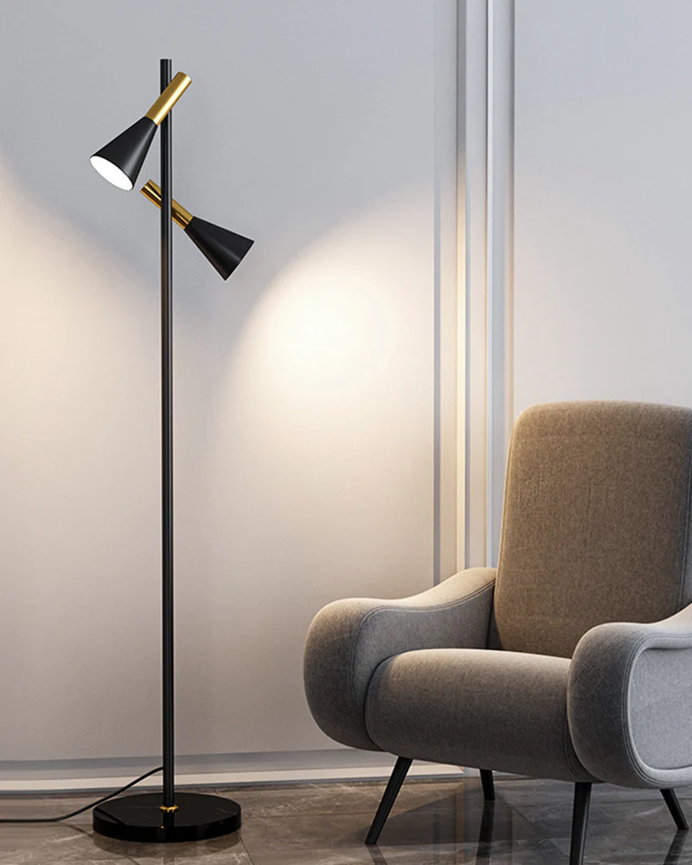 WOMO 2-bulb Adjustable Pole Floor Lamp-WM7067 - Image 10