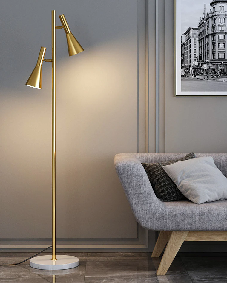 WOMO 2-bulb Adjustable Pole Floor Lamp-WM7067 - Image 11