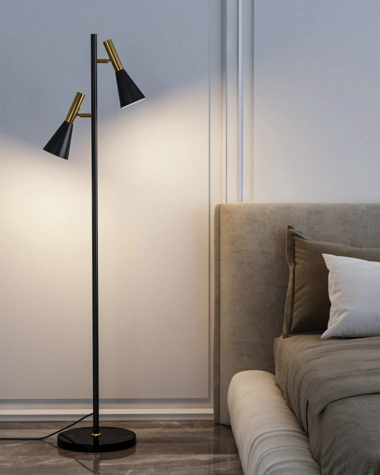 WOMO 2-bulb Adjustable Pole Floor Lamp-WM7067 - Image 12