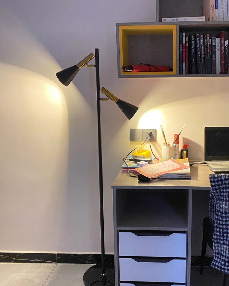 WOMO 2-bulb Adjustable Pole Floor Lamp-WM7067 - Image 13