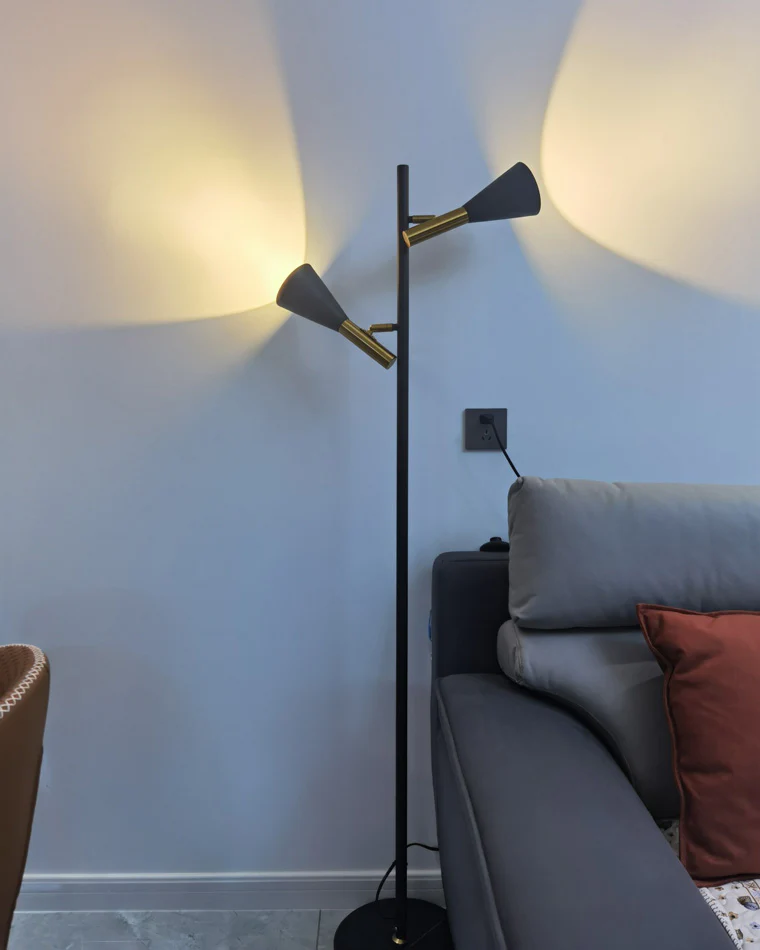 WOMO 2-bulb Adjustable Pole Floor Lamp-WM7067 - Image 18