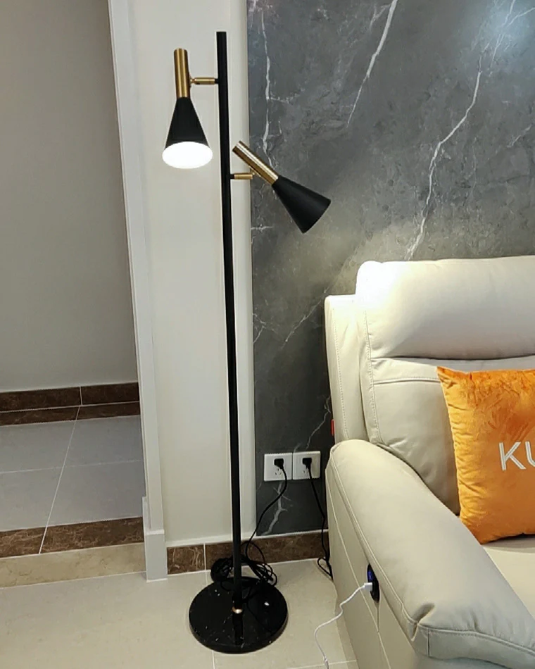 WOMO 2-bulb Adjustable Pole Floor Lamp-WM7067 - Image 19