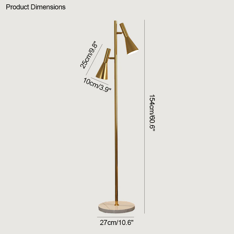 WOMO 2-bulb Adjustable Pole Floor Lamp-WM7067 - Image 23