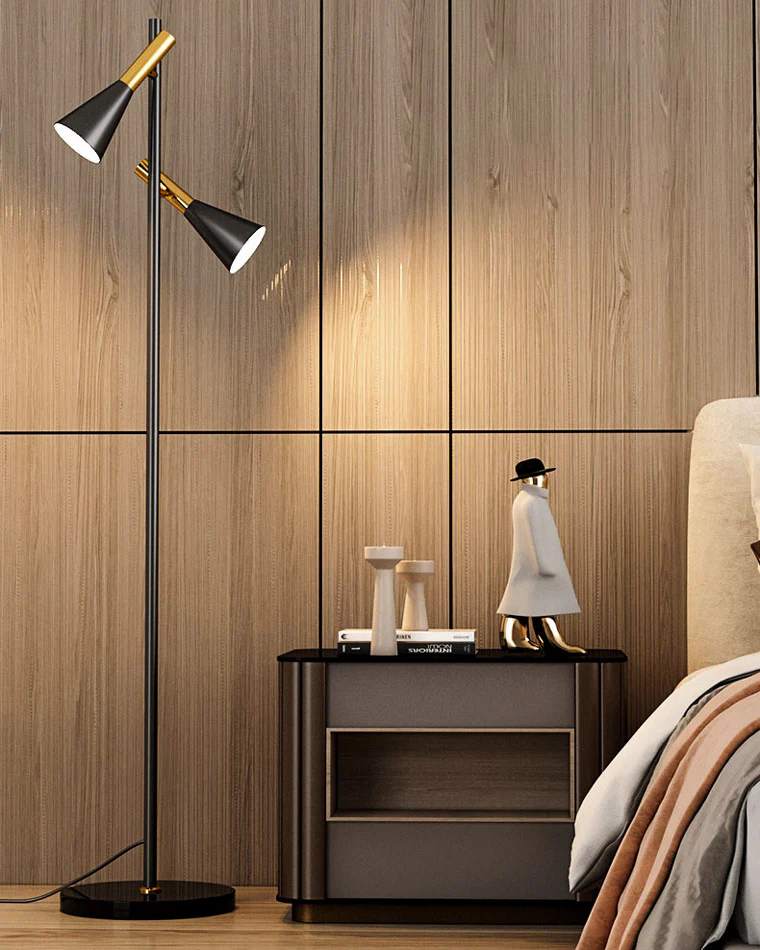 WOMO 2-bulb Adjustable Pole Floor Lamp-WM7067 - Image 5