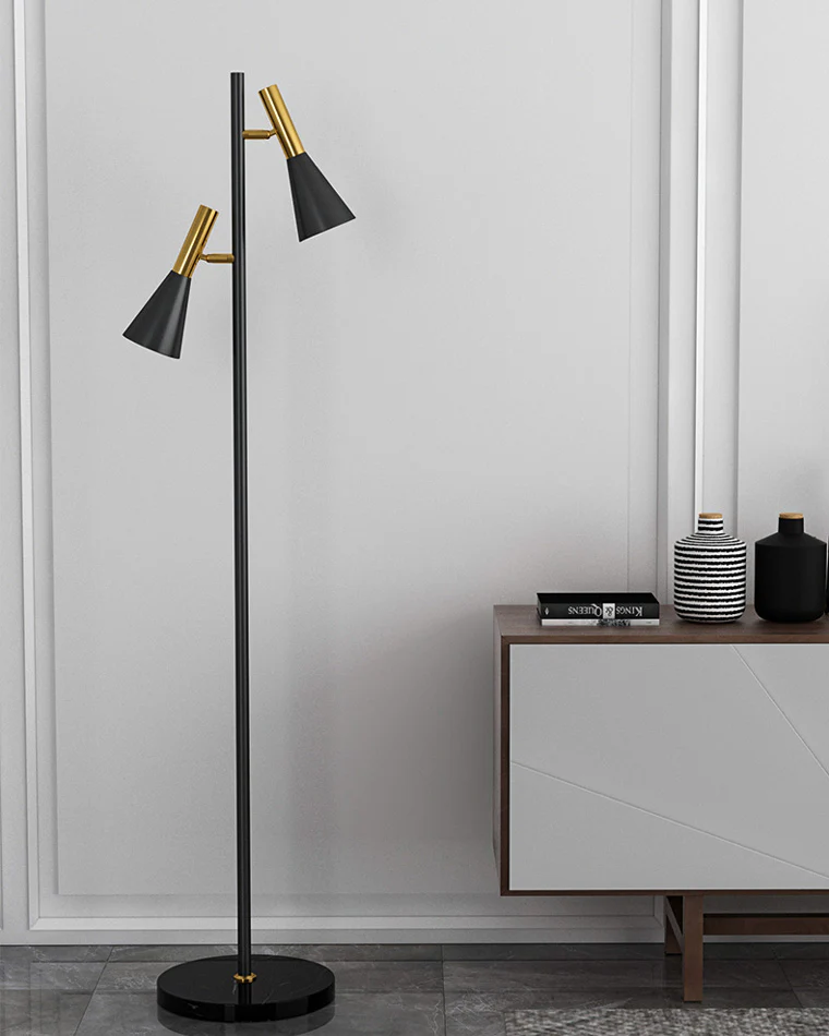 WOMO 2-bulb Adjustable Pole Floor Lamp-WM7067 - Image 6