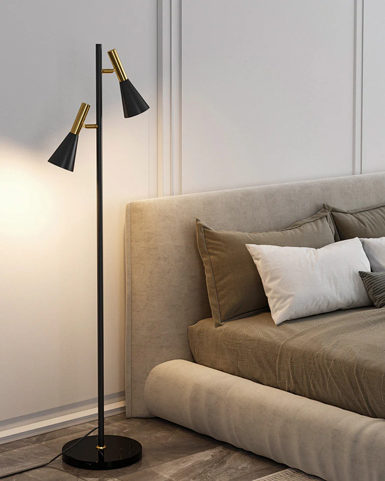 WOMO 2-bulb Adjustable Pole Floor Lamp-WM7067 - Image 8