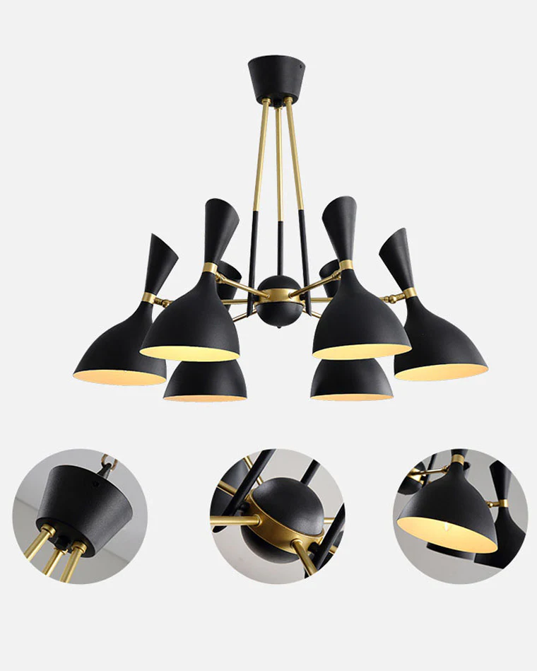 WOMO Adjustable Shaded Chandelier-WM2528 - Image 10