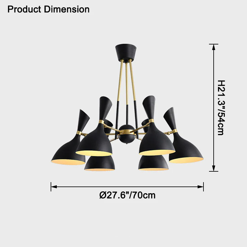 WOMO Adjustable Shaded Chandelier-WM2528 - Image 13