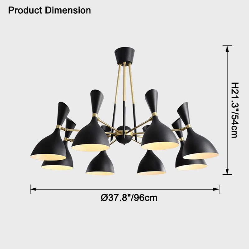 WOMO Adjustable Shaded Chandelier-WM2528 - Image 15