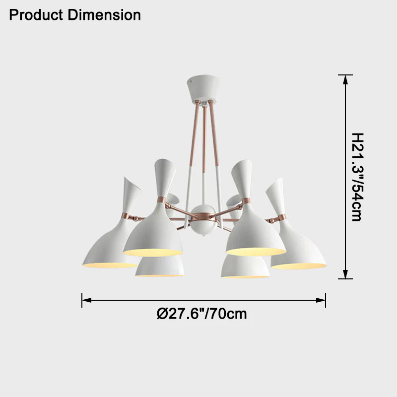 WOMO Adjustable Shaded Chandelier-WM2528 - Image 17