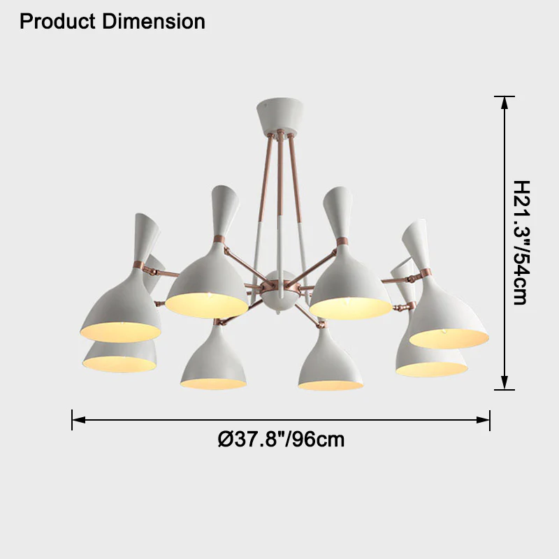 WOMO Adjustable Shaded Chandelier-WM2528 - Image 19