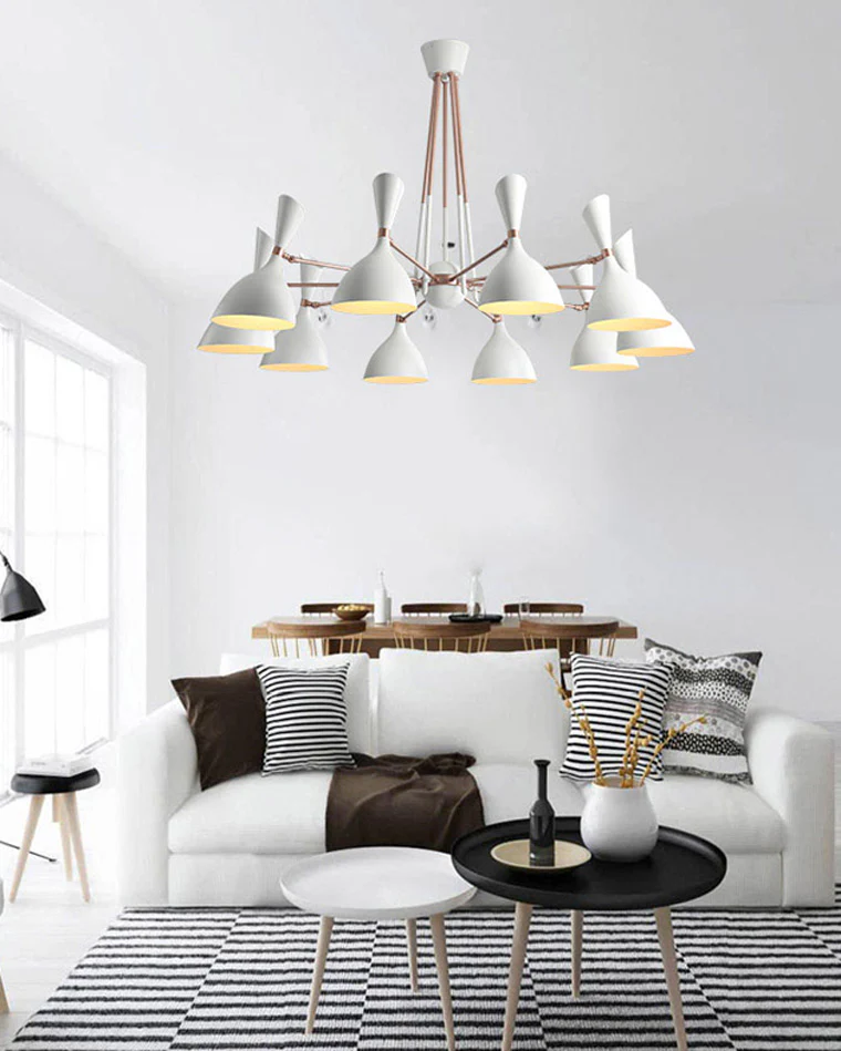WOMO Adjustable Shaded Chandelier-WM2528 - Image 2
