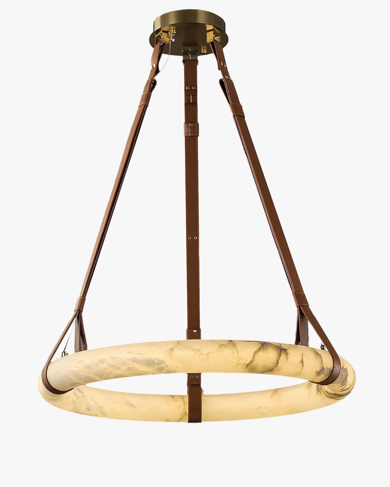 WOMO Alabaster Circular LED Chandelier-WM2874