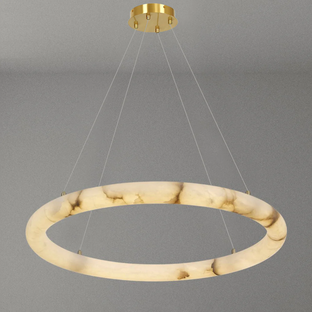 WOMO Alabaster Circular LED Chandelier-WM2874 - Image 19