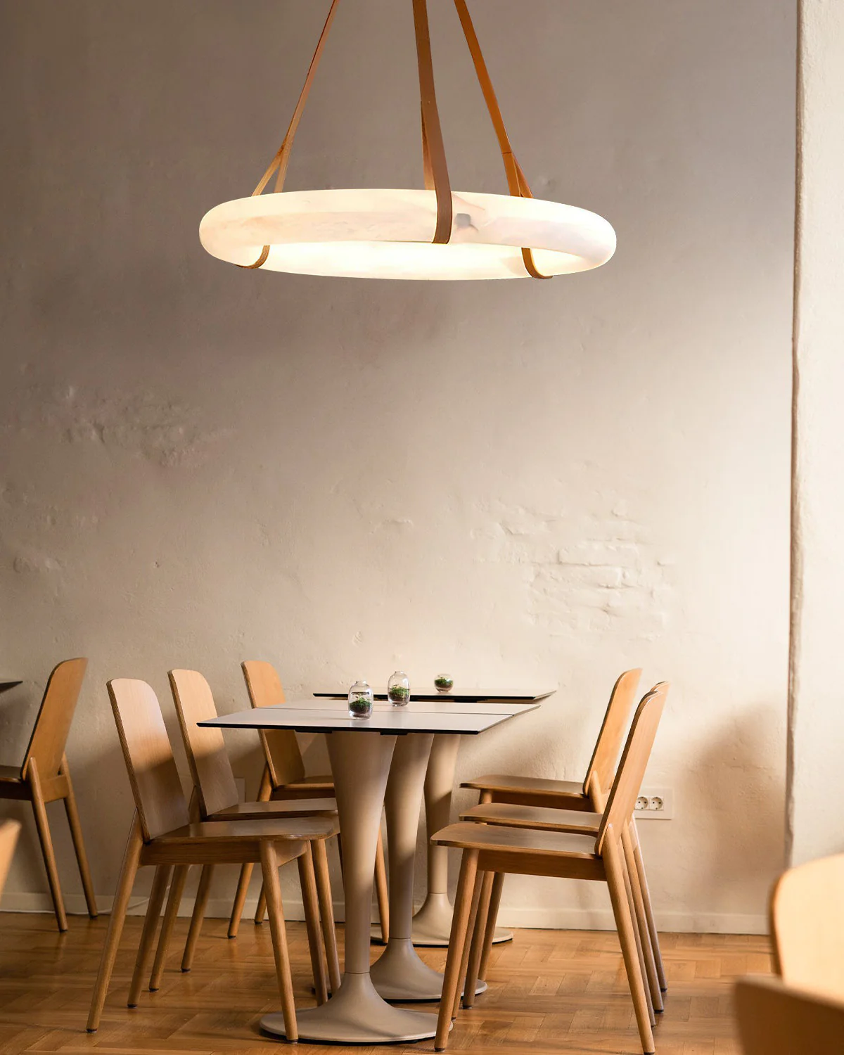 WOMO Alabaster Circular LED Chandelier-WM2874 - Image 7