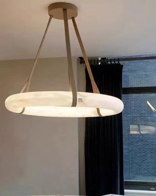 WOMO Alabaster Circular LED Chandelier-WM2874 - Image 9