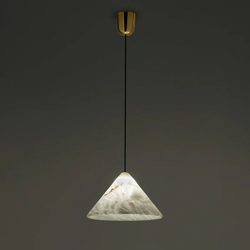 WOMO Alabaster Cone Pendant Light-WM2925 - Image 9