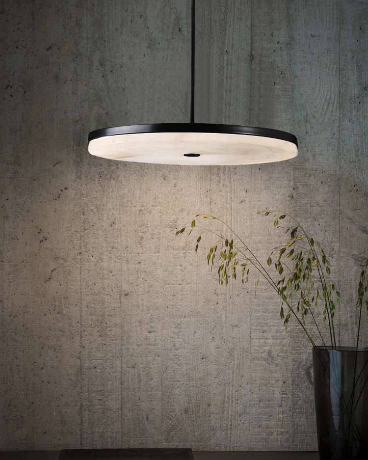 WOMO Disc Alabaster Pendant Light-WM2870 - Image 5