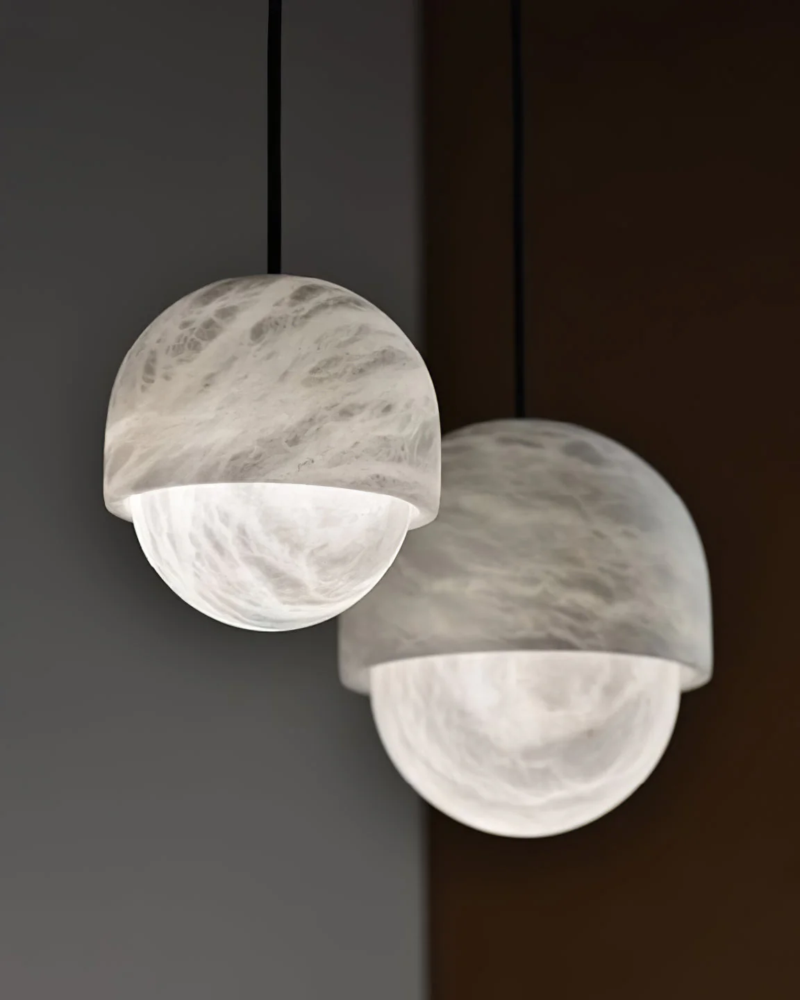 WOMO Alabaster Globe Pendant Light-WM2903 - Image 13