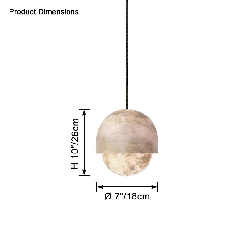 WOMO Alabaster Globe Pendant Light-WM2903 - Image 23
