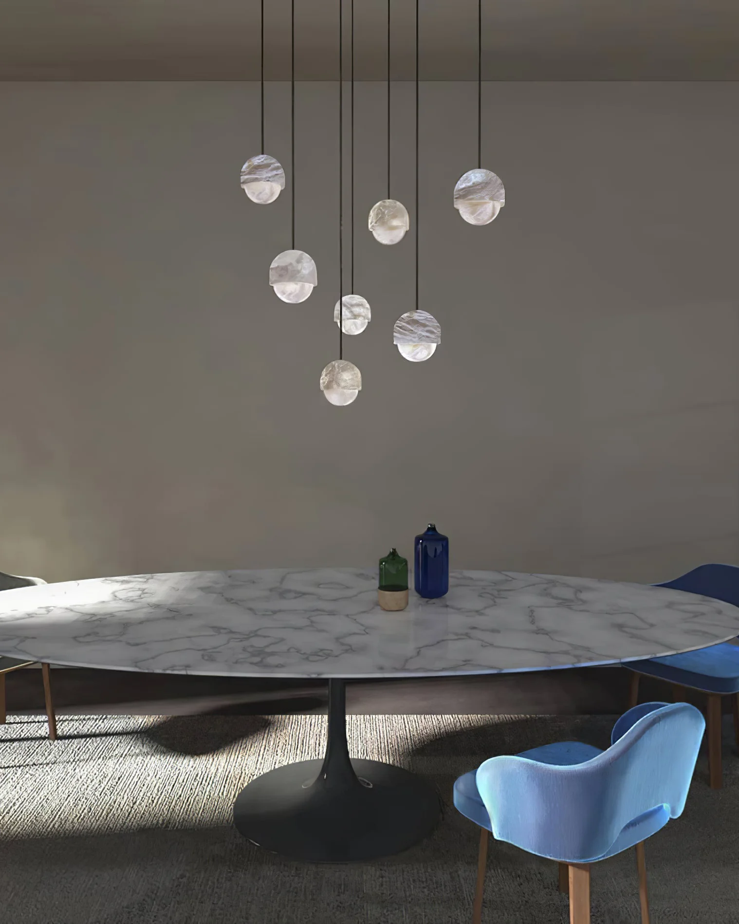 WOMO Alabaster Globe Pendant Light-WM2903 - Image 8
