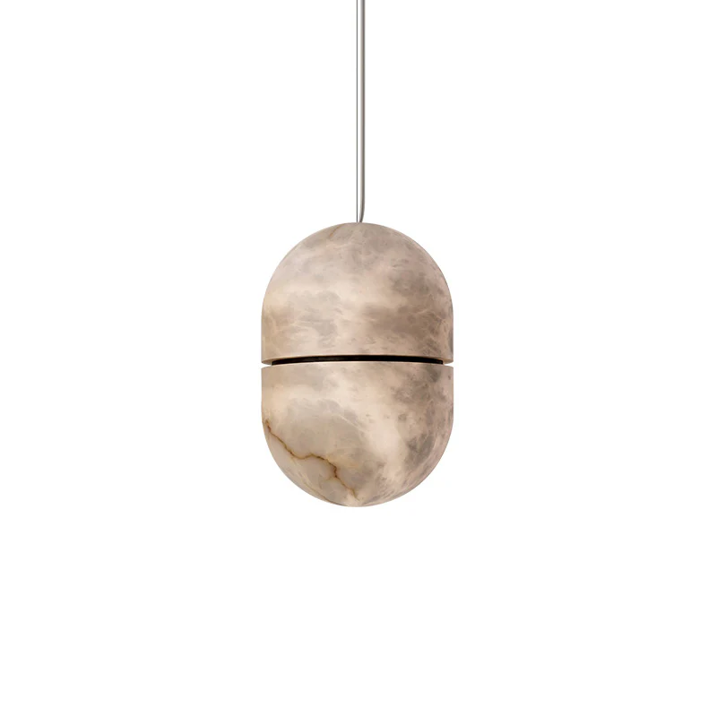 WOMO Alabaster Globe Pendant Light-WM2904 - Image 11