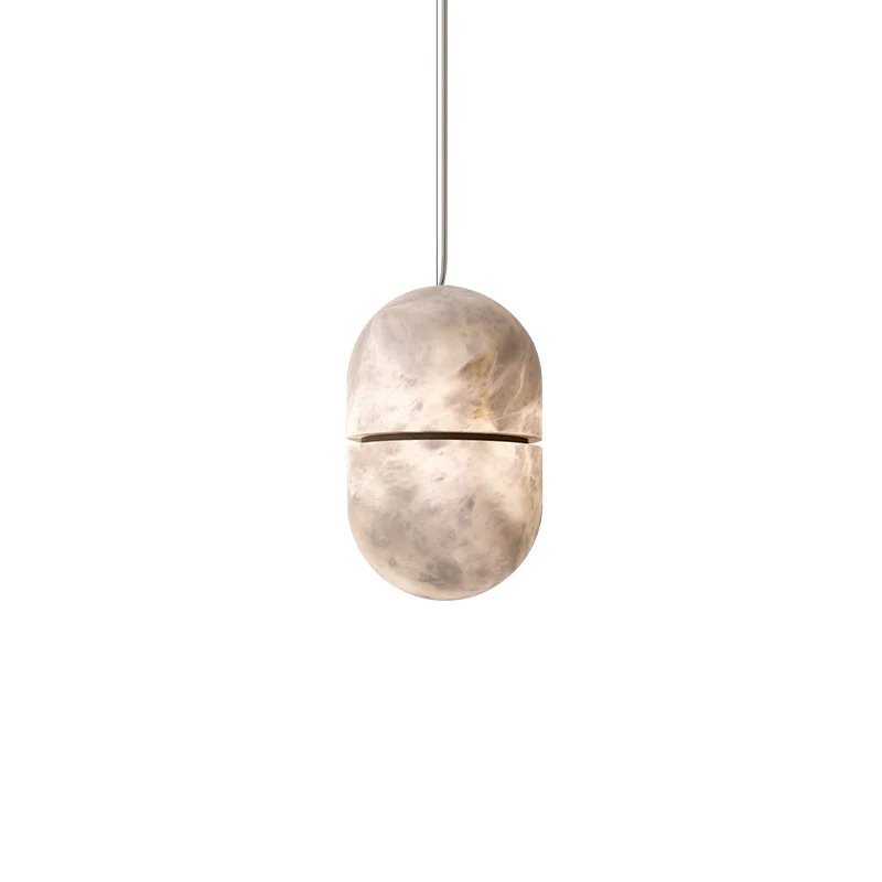 WOMO Alabaster Globe Pendant Light-WM2904 - Image 9