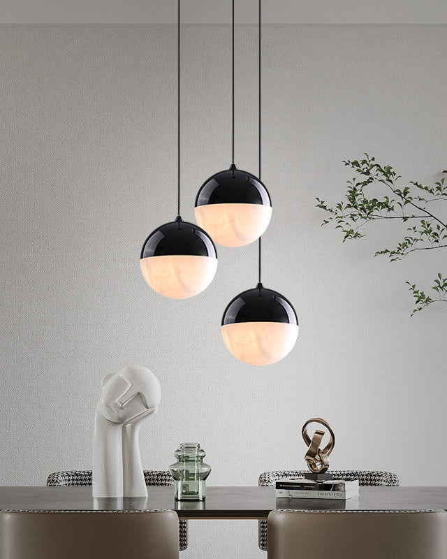 WOMO Alabaster Globe Pendant Light-WM2922 - Image 4