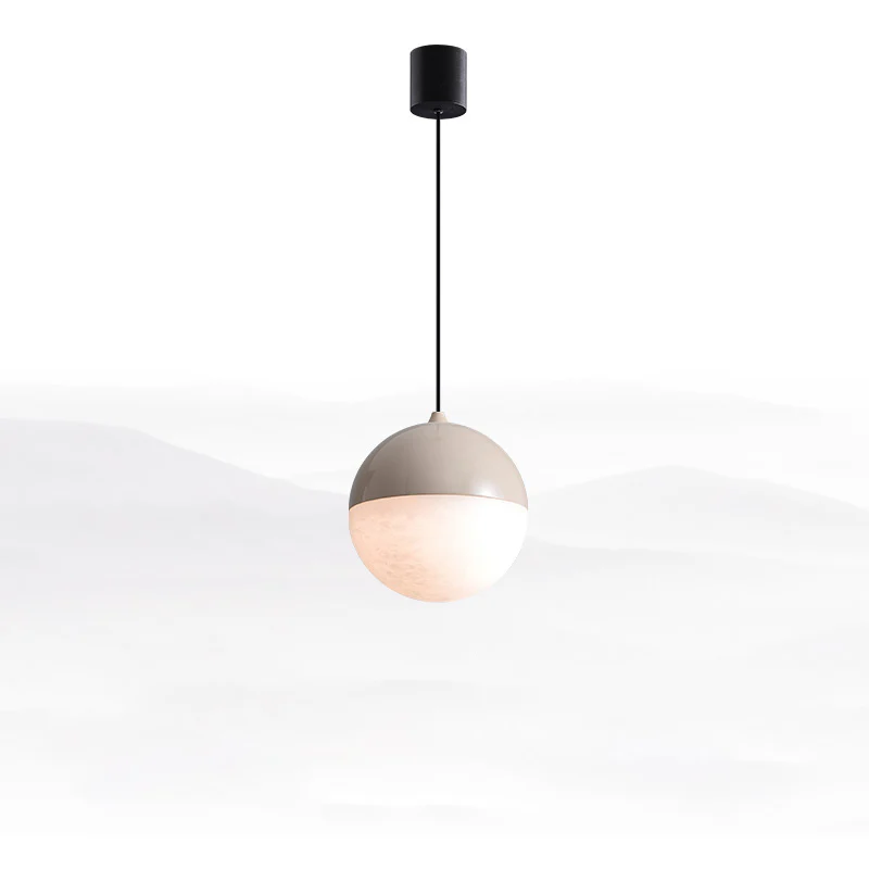 WOMO Alabaster Globe Pendant Light-WM2922 - Image 9
