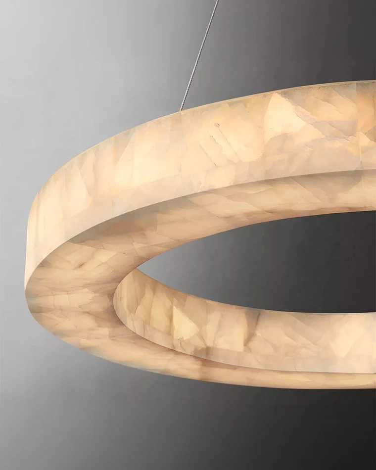 WOMO Alabaster Circular Chandelier-WM2803 - Image 5
