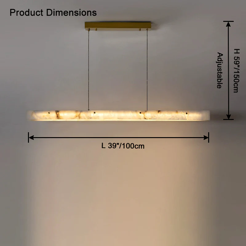 WOMO Linear Alabaster Chandelier-WM2833 - Image 22