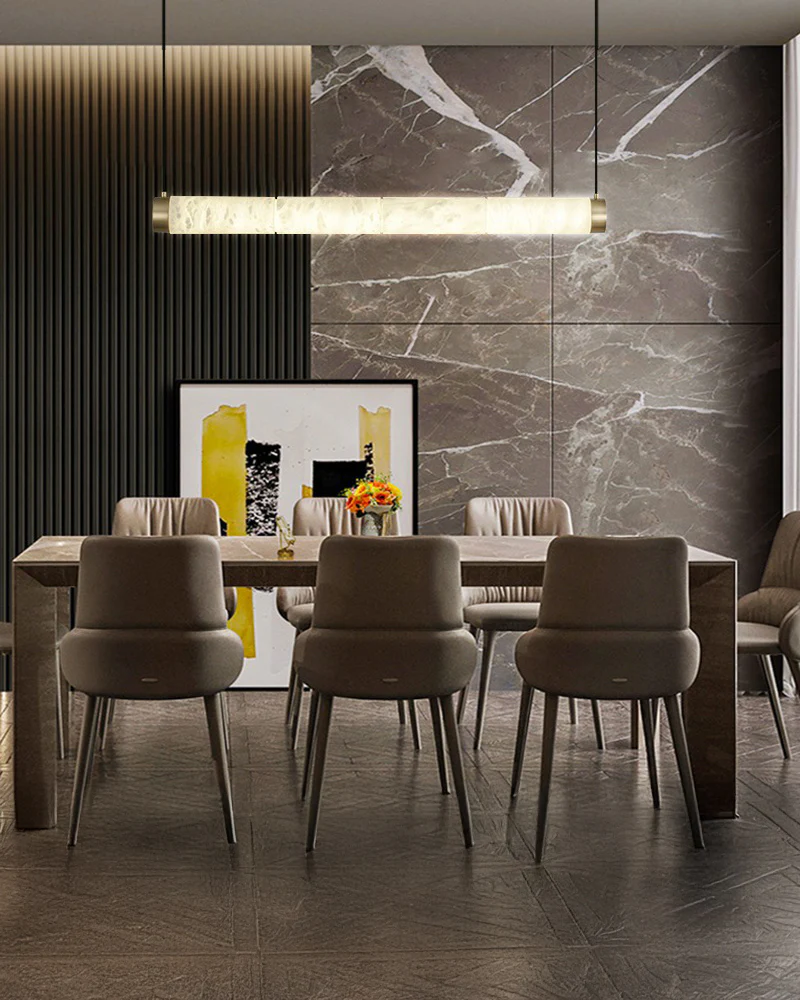 WOMO Alabaster Linear Pendant Light-WM2879 - Image 6