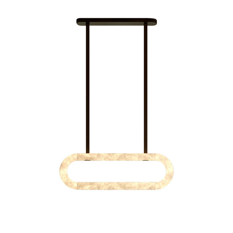 WOMO Oval Alabaster Chandelier-WM2872 - Image 9