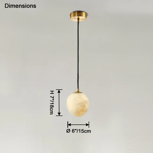 WOMO Irregular Alabaster Pendant Light-WM2868 - Image 10