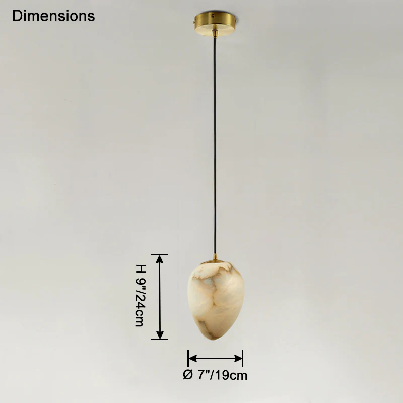 WOMO Irregular Alabaster Pendant Light-WM2868 - Image 12